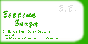 bettina borza business card